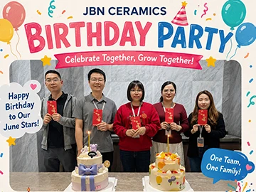 الاحتفال بعيد ميلاد JBN Ceramics في يونيو: مشاركة الفرح والصداقة وروح الفريق
